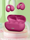 Fone Bluetooth 5.3 Clip Ear com Cancelamento de Ruído e Estojo de Recarga